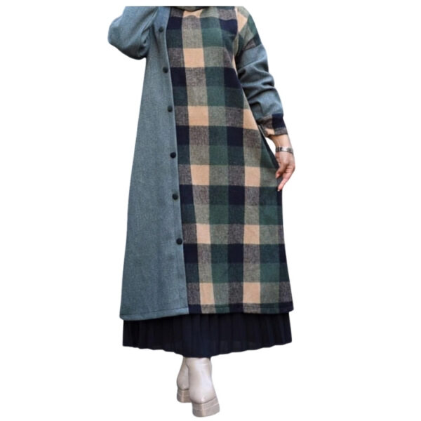 tunique hiver vert complet